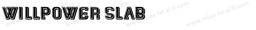 Willpower Slab字体转换